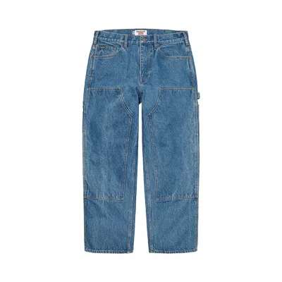 Pre-owned Supreme X Timberland Double Knee Painter Pant 'denim' | Blue | Men's Size 30
