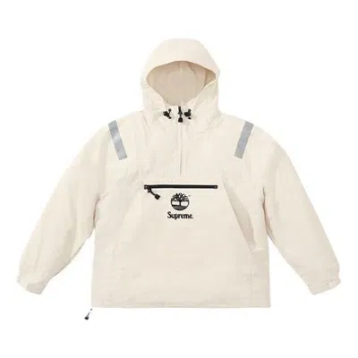 Supreme X Timberland Reflective Taping Anorak 'white Black'