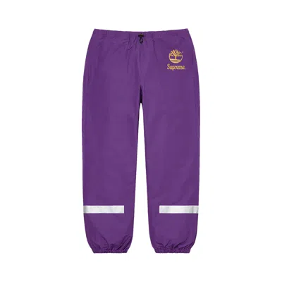 Pre-owned Supreme X Timberland Reflective Taping Track Pant 'purple' | Men's Size L