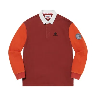 Pre-owned Supreme X Timberland Rugby 'brick' | Red | Men's Size Xl