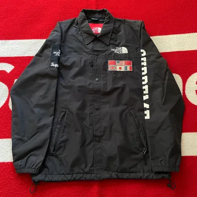 Pre-owned Supreme X Tnf - Expedition Coat Jacket S/s14 2014 In Black