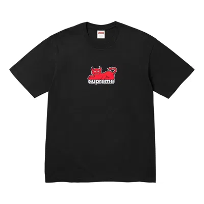 Supreme X Toy Machine Devil Cat T-shirt 'black Red'