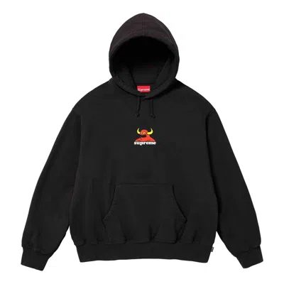 Supreme X Toy Machine Hooded Sweatshirt 'black Red'