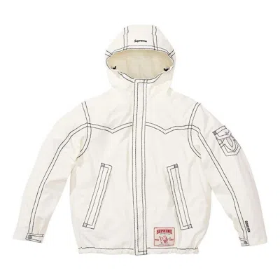 Supreme X True Religion Gore-tex Shell Jacket 'white Black'
