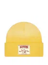 Supreme X True Religion Logo-patch Beanie Hat In Yellow