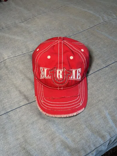 Pre-owned Supreme X True Religion Supreme True Religion Hat Cap In Red