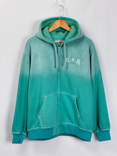 Pre-owned Supreme X True Religion Unworn Supreme/true Religion Zip Up Hooded Sweatshirt In Aqua
