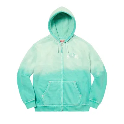 Pre-owned Supreme X True Religion Zip Up Hooded Sweatshirt 'aqua' In Blue