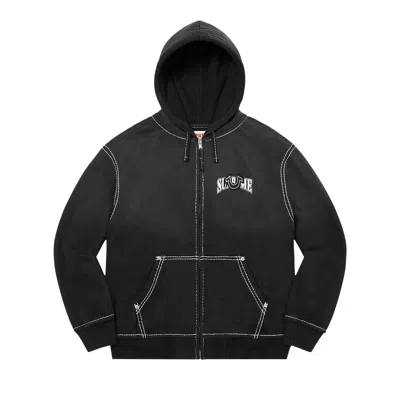 Pre-owned Supreme X True Religion Zip Up Hooded Sweatshirt 'black'
