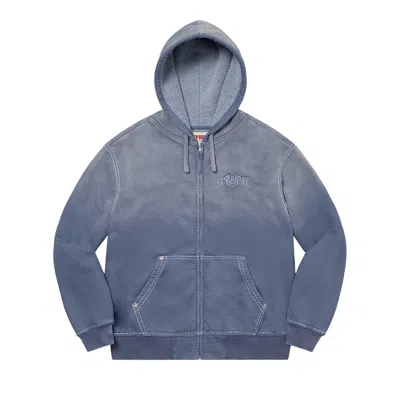 Pre-owned Supreme X True Religion Zip Up Hooded Sweatshirt 'indigo' In Blue