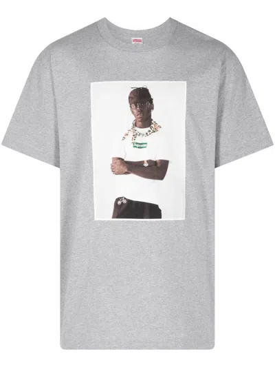 Supreme X Tyler The Creator Photograph-print T-shirt In Grey