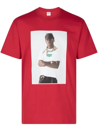Supreme X Tyler The Creator Photograph-print T-shirt In Red