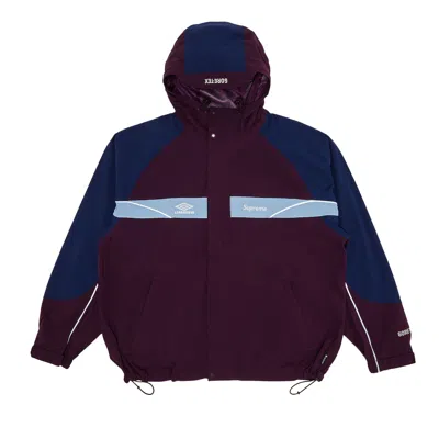 Pre-owned Supreme X Umbro Gore-tex Hooded Jacket 'dark Purple' | Men's Size L