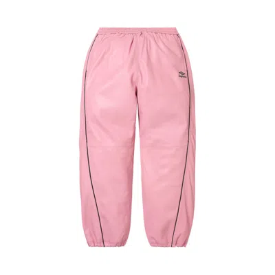 Pre-owned Supreme X Umbro Leather Track Pant 'pink' | Men's Size Xxl
