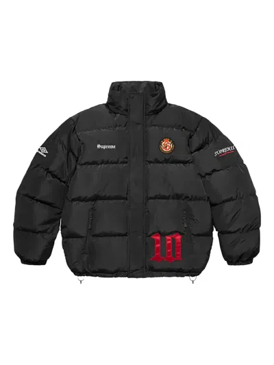Supreme X Umbro® Logo-patch Jacket In Black