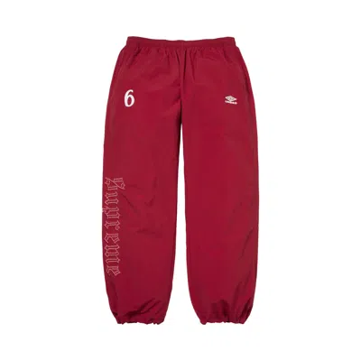 Pre-owned Supreme X Umbro Rhinestone Track Pant 'red' | Men's Size S
