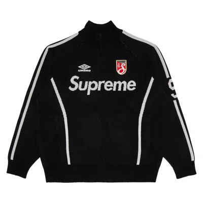 Pre-owned Supreme X Umbro Zip Up Sweater 'black' | Men's Size L
