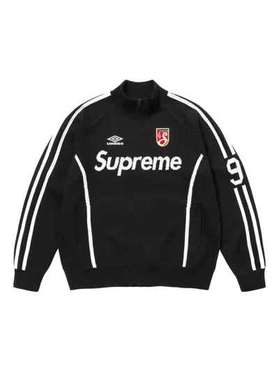Supreme X Umbro® Zip-up Sweatshirt In Black