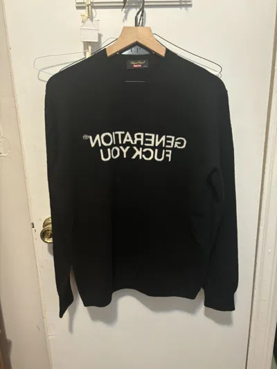 Pre-owned Supreme X Undercover Generation Fuck You Sweater In Black