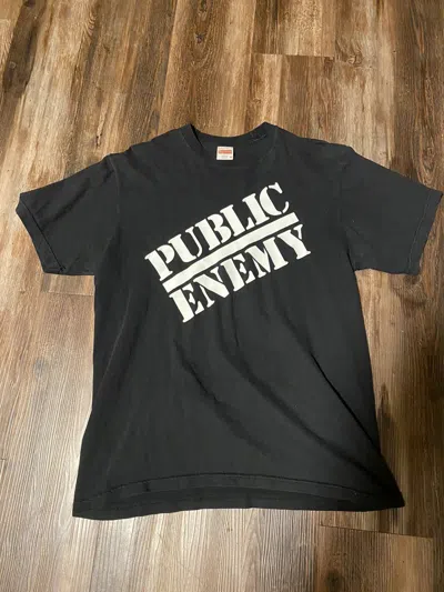 Pre-owned Supreme X Undercover Public Enemy Tee In Black