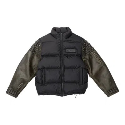Supreme X Undercover Puffer Jacket 'black Olive Green' In Gray