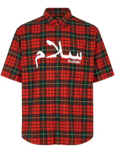 Supreme X Undercover "red Plaid" Flannel Shirt
