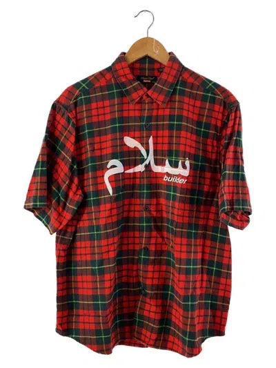 Pre-owned Supreme X Undercover Ss23 Arabic Flannel In Red