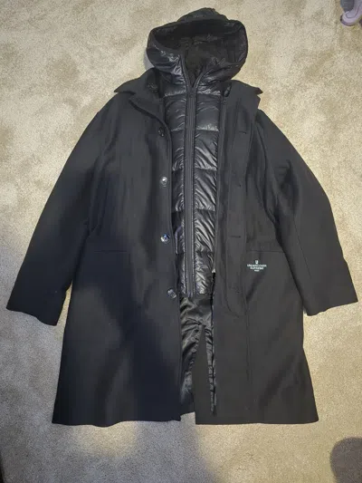 Pre-owned Supreme X Undercover Trench Puffer Jacket In Black