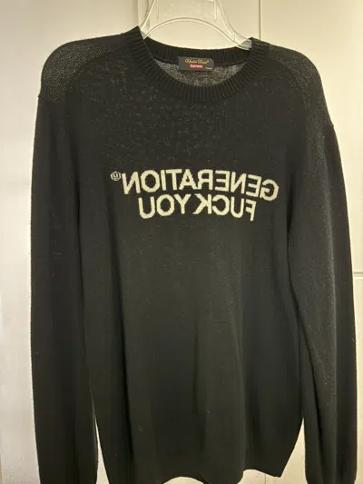 Pre-owned Supreme X Undercover Wool Sweater In Black