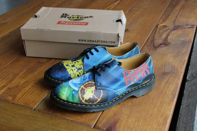 Pre-owned Supreme X Undercover X Public Enemy Doc Martens Shoes In Black