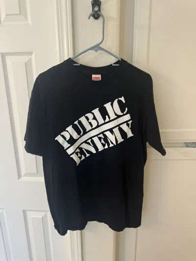 Pre-owned Supreme X Undercover X Public Enemy Tee In Black