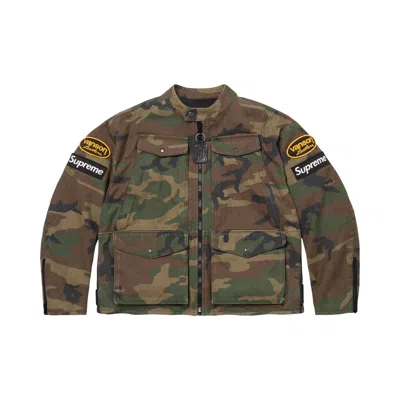 Pre-owned Supreme X Vanson Leathers Cordura Jacket 'woodland Camo' | Green | Men's Size Xxl