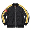 Supreme X Vanson Leathers Perforated Bomber Jacket 'black Yellow'