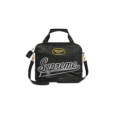 Pre-owned Supreme X Vanson Leathers Spider Web Bag 'black'