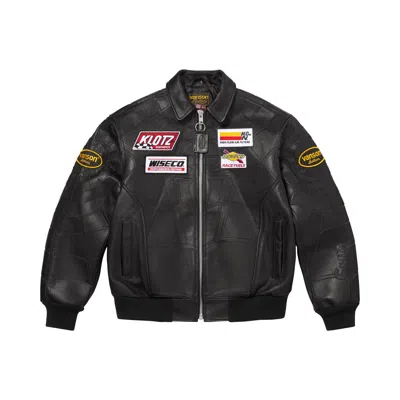 Pre-owned Supreme X Vanson Leathers Spider-man Jacket 'black' | Men's Size M