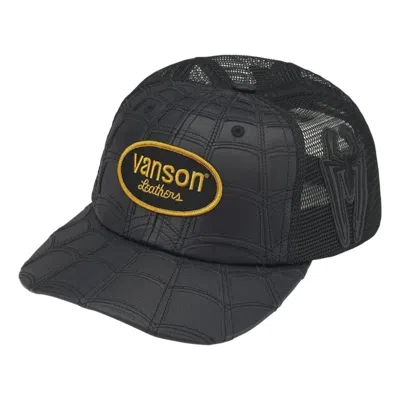 Supreme X Vanson Leathers X Marvel Logo-patch Baseball Cap In Black