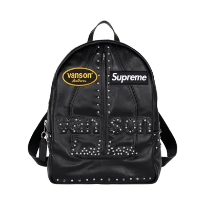 Pre-owned Supreme X Vanson Leathers X B.b. Simon Backpack 'black' | Men's Size Onesize