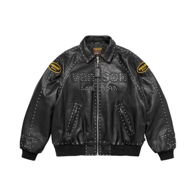 Pre-owned Supreme X Vanson Leathers X B.b. Simon Jacket 'black' | Men's Size M
