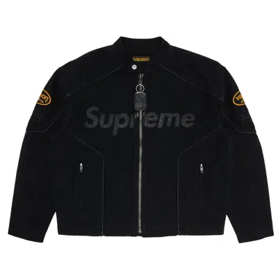 Pre-owned Supreme X Vanson Leathers X Cordura Cotton Jacket 'black' | Men's Size L