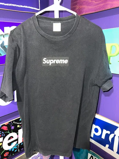 Pre-owned Supreme X Vintage Supreme 1999 Black Tonal Box Logo T-shirt