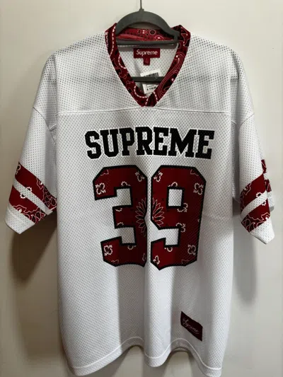 Pre-owned Supreme X Vintage Supreme Bandana Jersey White