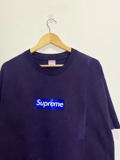 Pre-owned Supreme X Vintage Supreme Box Logo Hologram Vintage T Shirt In Purple