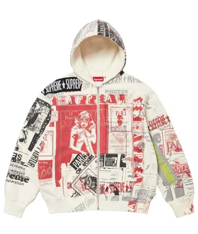 Pre-owned Supreme X Vintage Supreme Collage Zip Up In White