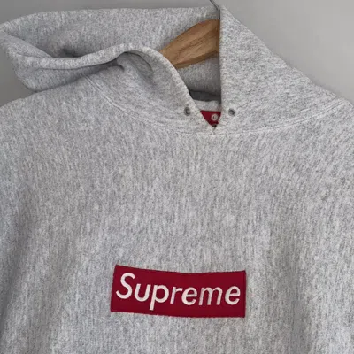 Pre-owned Supreme X Vintage Supreme Employee / Red Grey Box Logo Hoodie In Gray