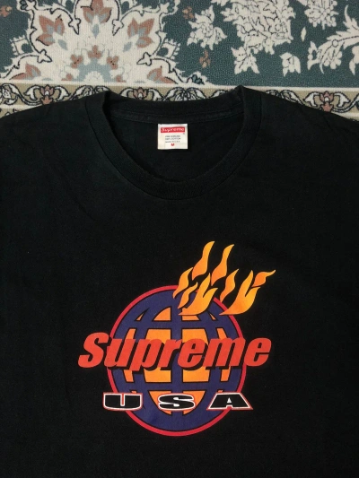 Pre-owned Supreme X Vintage Supreme Fireball Shirt In Black