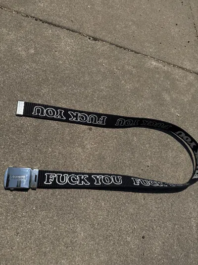 Pre-owned Supreme X Vintage Supreme Fuck You Hysteric Glamour Belt