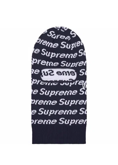 Pre-owned Supreme X Vintage Supreme New Era Navy Repeat Balaclava Fw23 In Blue