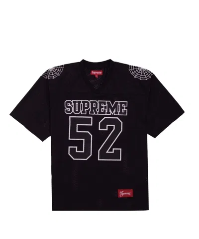 Pre-owned Supreme X Vintage Supreme Spiderweb Football Jersey Black
