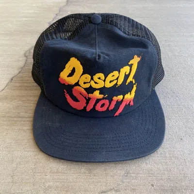 Pre-owned Supreme X Vintage Supreme Trucker Hat Desert Storm 2014 Black