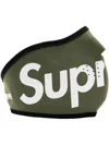 Supreme X Windstopper Logo-print Face Mask In Grün